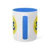 Blue/Blue RE Logo Colorful Mugs, 11oz