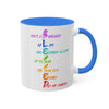 RE's Blessed/RE Blue Cross Colorful Mugs, 11oz