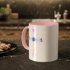 RE's Mission Statement/Pink Cross Colorful Mugs, 11oz