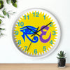 Blue,Lavender/Pink RE Logo Wall Clock