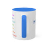 RE Forgive/RE Blue Cross Colorful Mugs, 11oz