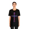 RE Reversed Lavender/Pink Flame Cross T-shirt