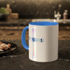 RE's Honesty/RE Blue Cross Colorful Mugs, 11oz