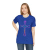 RE Reversed Lavender/Pink Flame Cross T-shirt