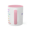 RE Forgive/RE Pink Cross Colorful Mugs, 11oz