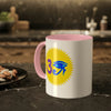 Blue/Lavender RE Logo Colorful Mugs, 11oz