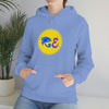 RE Blue/Lavender Logo Unisex Heavy Blend™ Hooded Sweatshirt