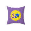 RE Blue/Lavender Logo Square Pillow