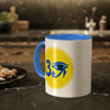 Blue/Blue RE Logo Colorful Mugs, 11oz