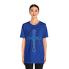 RE Reversed Blue Flame Cross T-shirt