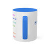 RE's Destiny/RE Blue Cross Colorful Mugs, 11oz