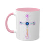 RE's Focus/RE Pink Cross Colorful Mugs, 11oz