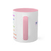 RE's  Harmony/RE Pink Cross Colorful Mugs, 11oz