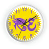 Lavender/Pink RE Logo Wall Clock