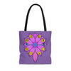 RE Light Purple/Lavender Lotus Tote Bag (AOP)