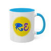 Blue/Lavender RE Logo Colorful Mugs, 11oz