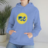 RE Blue/Blue Logo Unisex Heavy Blend™ Hooded Sweatshirt