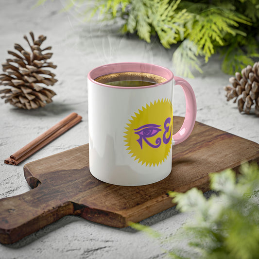 Lavender/Pink RE Logo Colorful Mugs, 11oz