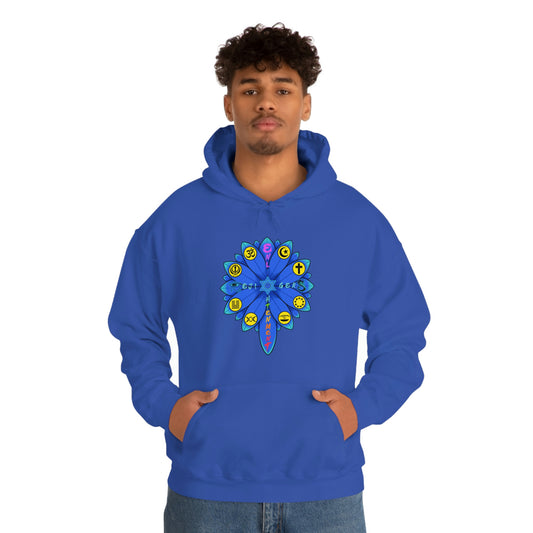 RE Blue Lotus Unisex Heavy Blend™ Hooded Sweatshirt