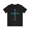 RE Reversed Blue Flame Cross T-shirt