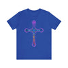 RE Reversed Lavender/Pink Flame Cross T-shirt