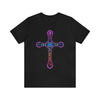 RE Reversed Lavender/Pink Flame Cross T-shirt