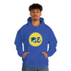 RE Blue/Blue Logo Unisex Heavy Blend™ Hooded Sweatshirt