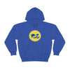 RE Blue/Blue Logo Unisex Heavy Blend™ Hooded Sweatshirt