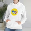 RE Blue/Lavender Logo Unisex Heavy Blend™ Hooded Sweatshirt