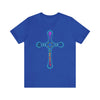 RE Reversed Blue Flame Cross T-shirt