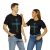 RE Reversed Blue Flame Cross T-shirt