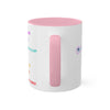 RE's Blessed/RE Pink Cross Colorful Mugs, 11oz