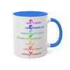 RE's Destiny/RE Blue Cross Colorful Mugs, 11oz