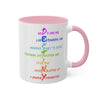 RE's Destiny/RE Pink Cross Colorful Mugs, 11oz