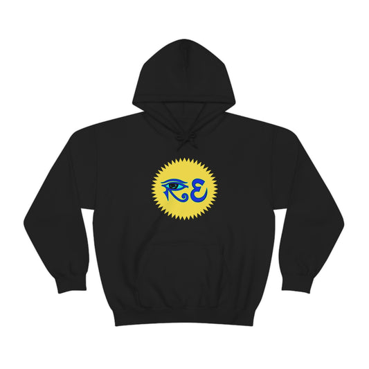 RE Blue/Blue Logo Unisex Heavy Blend™ Hooded Sweatshirt