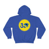 RE Blue/Blue Logo Unisex Heavy Blend™ Hooded Sweatshirt