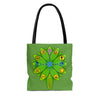 RE Green Lotus Tote Bag (AOP)