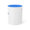 RE's Blessed/RE Blue Cross Colorful Mugs, 11oz