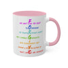 RE Forgive/RE Pink Cross Colorful Mugs, 11oz