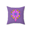 RE Lavender/Pink Lotus Flower Square Pillow