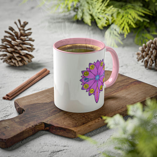 RE Lavender Lotus Flower Colorful Mugs, 11oz