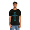 RE Reversed Blue Flame Cross T-shirt