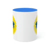 Blue/Blue RE Logo Colorful Mugs, 11oz