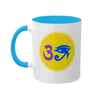 Blue/Lavender RE Logo Colorful Mugs, 11oz