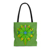 RE Green Lotus Tote Bag (AOP)