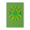 RE's Green Lotus Flower Softcover Notebook, A5