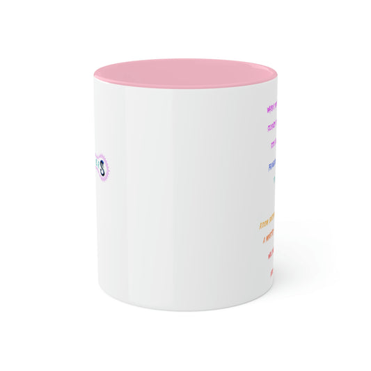 Pink RE's Humbleness Colorful Mugs, 11oz