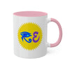 Blue/Lavender RE Logo Colorful Mugs, 11oz