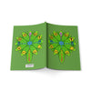 RE's Green Lotus Flower Softcover Notebook, A5