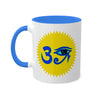 Blue/Blue RE Logo Colorful Mugs, 11oz